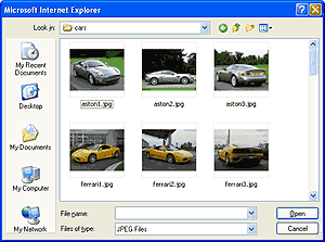 select image dialog